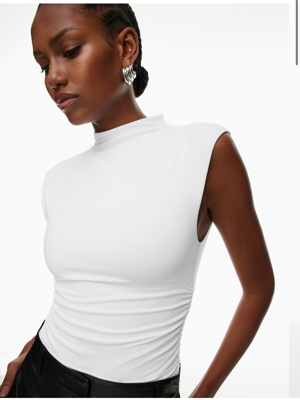 Aritzia contour reinforce tank top white
